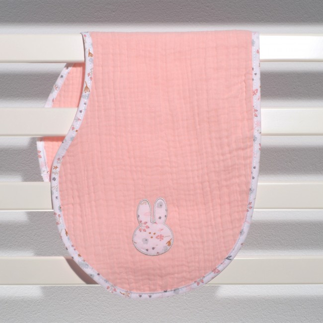 Miffy Πανάκι Ώμου Βαμβακερή Μουσελίνα 26x59εκ. Des. 71 Σομόν Λουλούδια