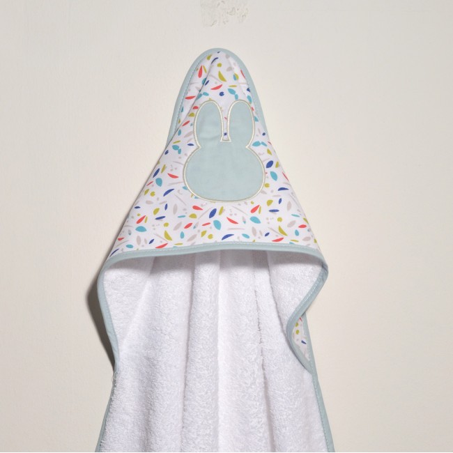 Miffy Μπουρνούζι Τρίγωνο Με Κέντημα 75x75εκ. Des. 70 Μέντα