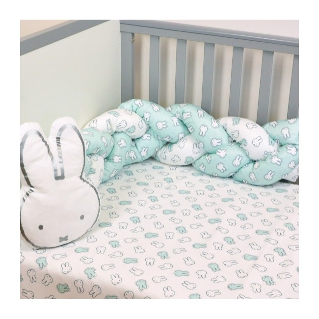 Miffy Πλεξούδα Τριπλής Πλέξης Des. 53 Εμπριμέ Μέντα