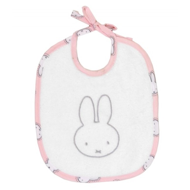 Miffy Σαλιάρα Με Δέσιμο Ρέλι Des. 52 Εμπριμέ Ροζ