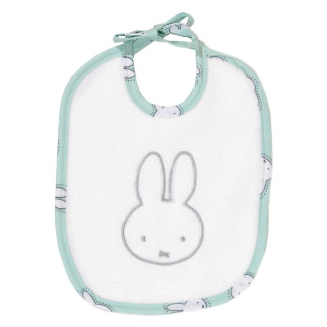 Miffy Σαλιάρα Με Δέσιμο Ρέλι Des. 53 Εμπριμέ Μέντα