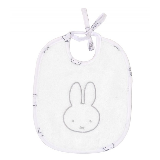 Miffy Σαλιάρα Με Δέσιμο Ρέλι Des. 55 Εμπριμέ Γκρι