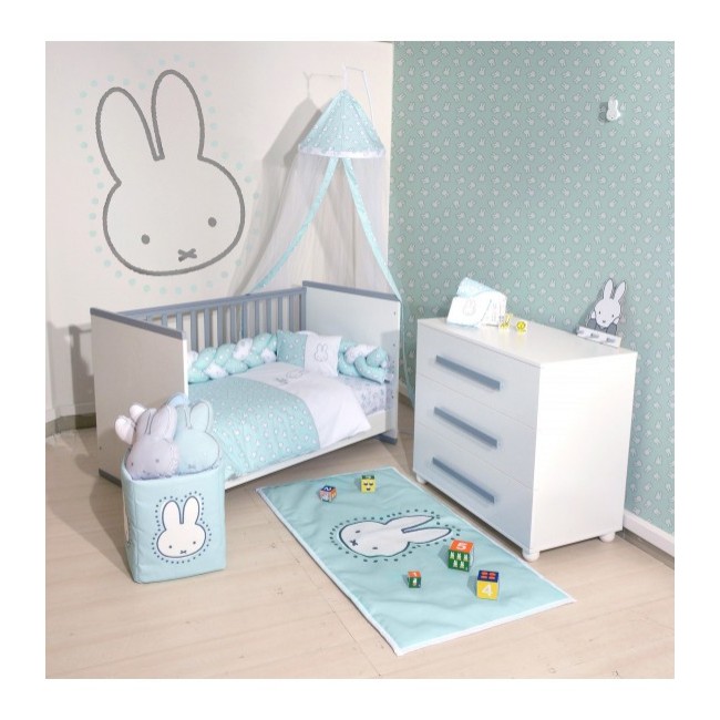 Miffy Σετ Προίκας 7 τμχ. Des. 53 Εμπριμέ Μέντα