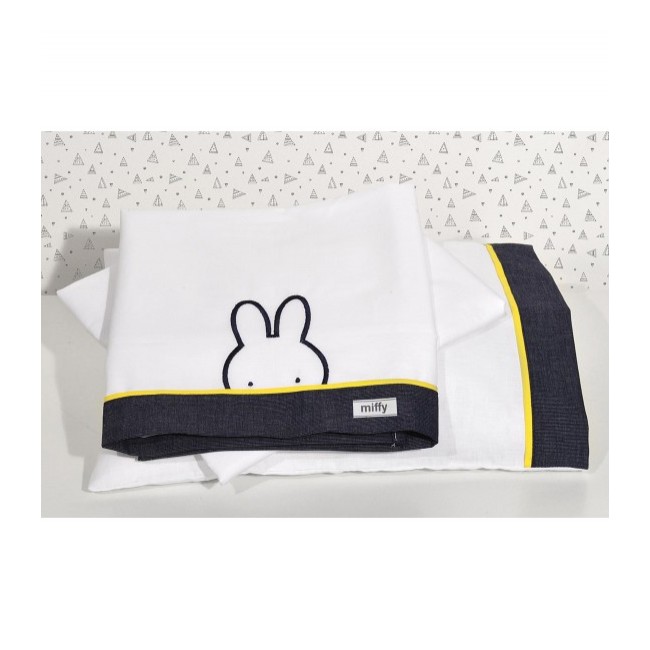 Miffy Σεντόνια Λίκνου 3 τμχ. Des. 61 Τζιν