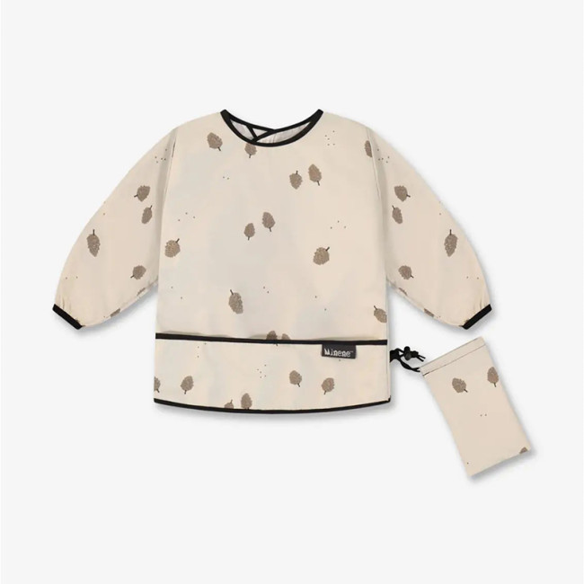  Minene Αδιάβροχη Σαλιάρα Με Μανίκια Beige