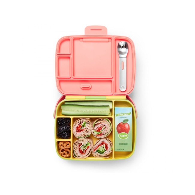 Munchkin Φαγητοδοχείο Bento Box Yellow/Pink