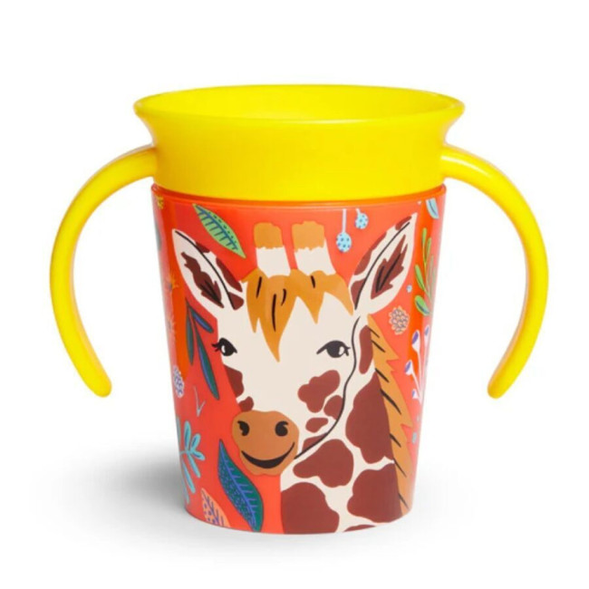Munchkin Εκπαιδευτικό Ποτηράκι 360° Miracle 177ml Giraffe