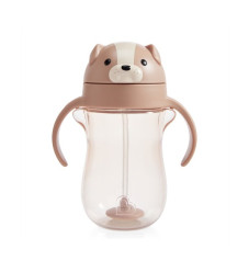 Munchkin Εκπαιδευτικό Ποτηράκι Με Καλαμάκι Tip & Sip Cup Dog 296ml