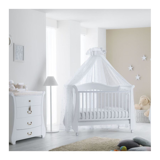 Pali Βρεφικό Κρεβατάκι - Καναπές Tulip Baby White