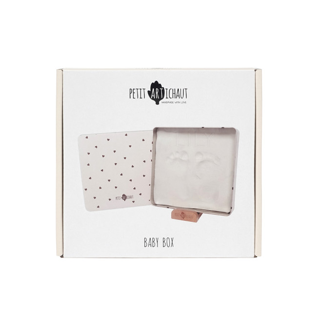 Petit Artichaut Αναμνηστικό Αποτύπωμα Baby Box Square Pretty Hearts