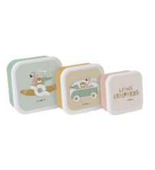 Saro Δοχείο Φαγητού Saro Little Explorers (Σετ 3τμχ)