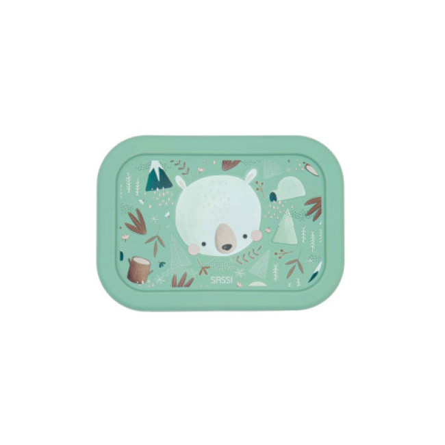 Sassi Δοχείο Φαγητού Σιλικόνης LFGB με Χωρίσματα 700ml Munchy The Bear