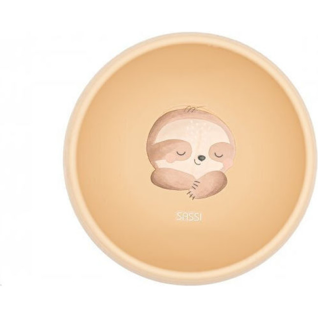 Sassi Μπολ Σιλικόνης LFGB με Αντιολισθητική Βεντούζα Gnawy The Sloth