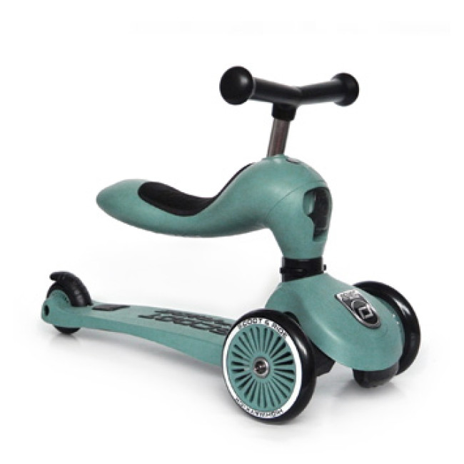 Scoot & Ride Παιδικό Πατίνι 2σε1 Highwaykick 1 Τρίτροχο Με Κάθισμα Για 1-5 Ετών Forest