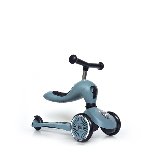 Scoot & Ride Παιδικό Πατίνι 2σε1 Highwaykick 1 Τρίτροχο Με Κάθισμα Για 1-5 Ετών Steel