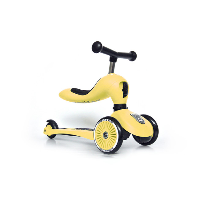 Scoot & Ride Παιδικό Πατίνι 2σε1 Highwaykick 1 Τρίτροχο Με Κάθισμα Για 1-5 Ετών Lemon