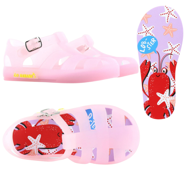 Shoesme Jelly shoes - Πέδιλα Go Banana's Pink Lobster