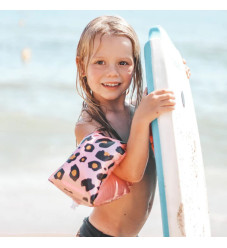 Swim Essentials Μπρατσάκια Για Παιδιά Από 2-6 Ετών Rose Gold Leopard
