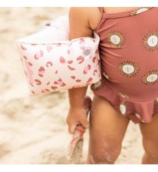 Swim Essentials Μπρατσάκια Για Παιδιά Από 2-6 Ετών Old Pink Leopard