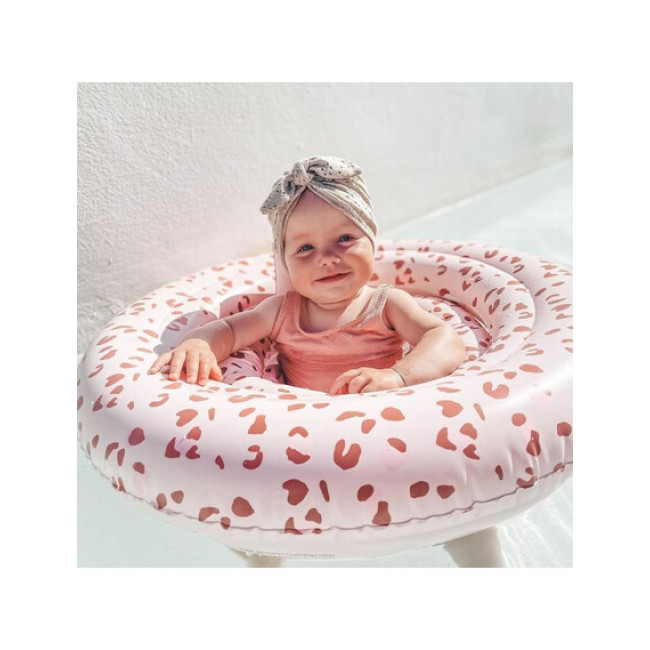 Swim Essentials Παιδικό Σωσίβιο με Κάθισμα 69εκ - Old Pink Leopard