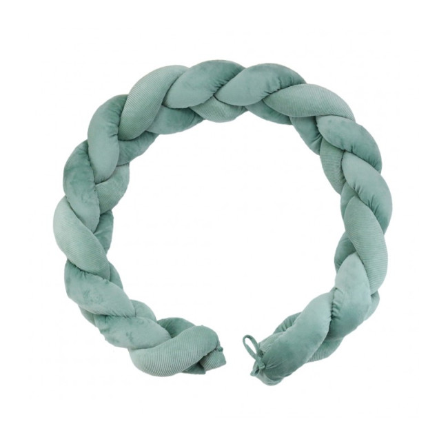 Trois Kilos Sept Πλεξούδα Βελουτέ Τριπλής Πλέξης Μέντα