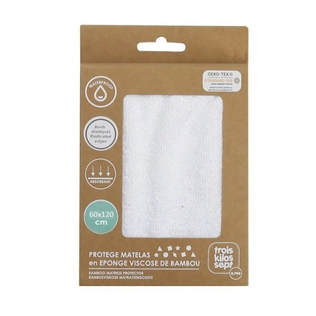 Trois Kilos Sept Προστατευτικό Στρώματος 60x120 Βamboo