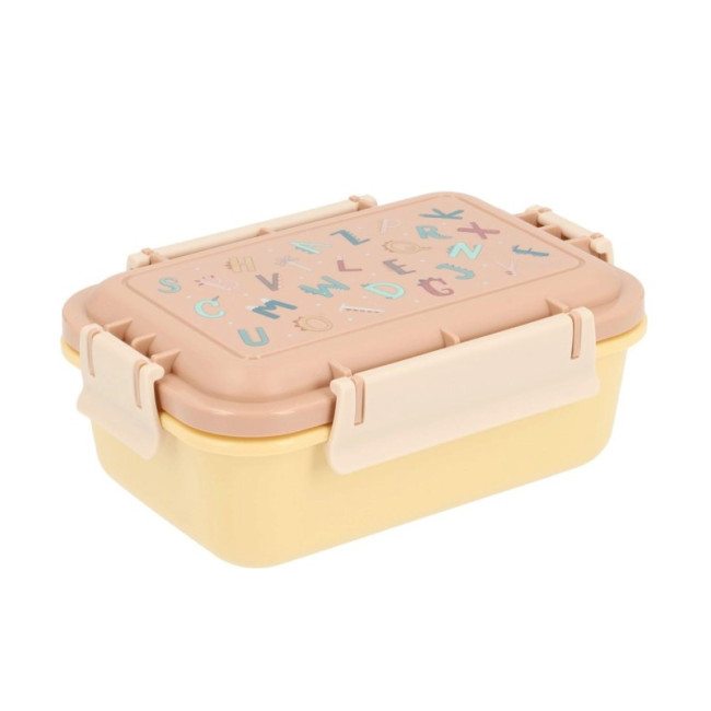 Tutete Μεγάλο Φαγητοδοχείο με Καπάκι Ασφαλείας Funny Letters Tutete Μεγάλο Φαγητοδοχείο με Καπάκι Ασφαλείας Funny Letters