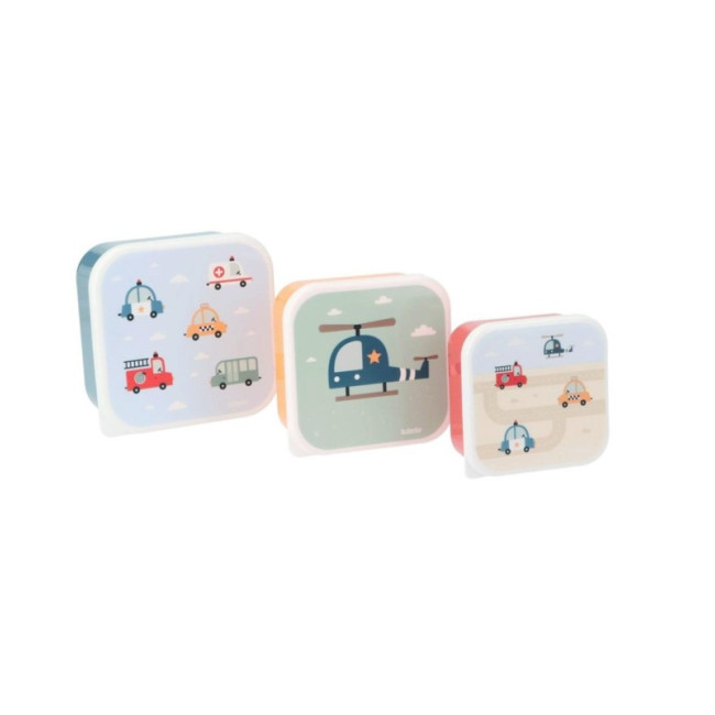 Tutete Σετ 3 Φαγητοδοχείων City Cars Tutete Σετ 3 Φαγητοδοχείων City Cars