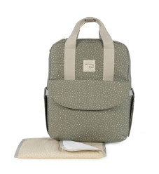 Walking Mum Τσάντα Αλλαξιέρα Backpack Poppy Olive Πουά