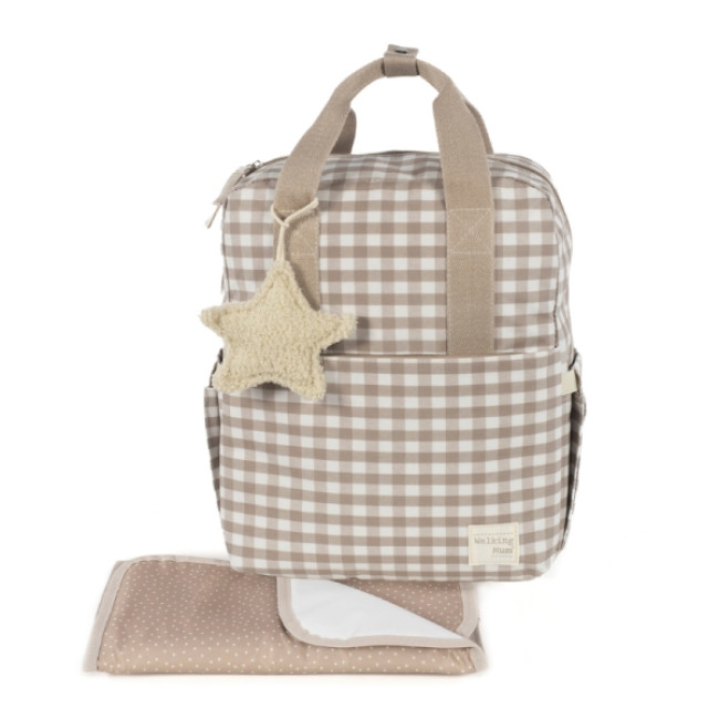 Walking Mum Τσάντα Αλλαξιέρα Backpack Caetana Μπεζ