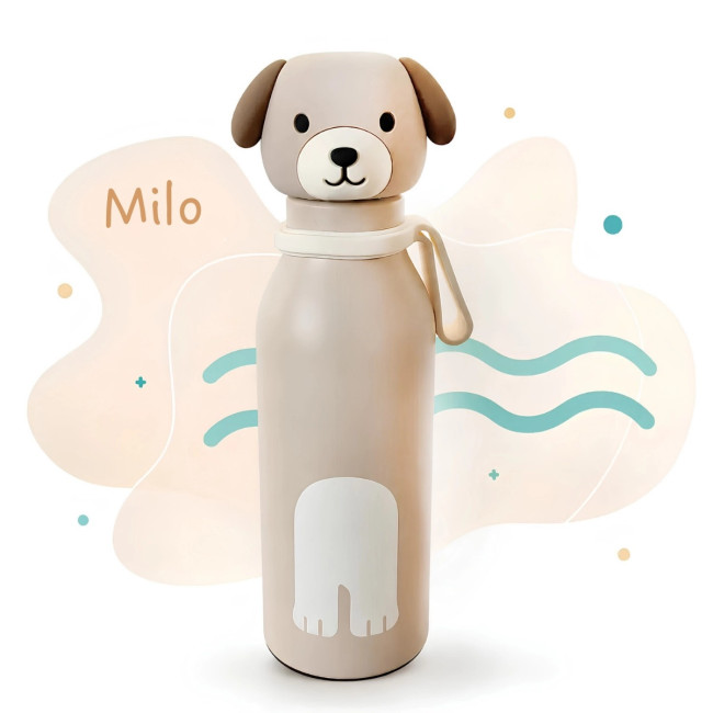 ZAZU Bottlies Παιδικό Μπουκάλι Θερμός 400ml Σκυλάκι ZAZU Bottlies Παιδικό Μπουκάλι Θερμός 400ml Σκυλάκι