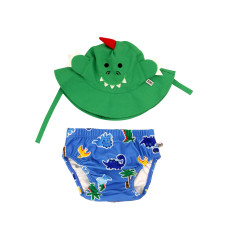 Zoocchini Σετ Μαγιό και Καπέλο UPF50+ Devin the Dino & Friends