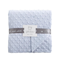 Bimbidreams Κουβέρτα Minky Microfiber Σιέλ 80x110εκ.
