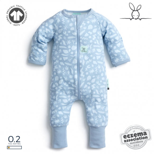 ErgoPouch Υπνόσακος Φορμάκι Πιτζάμα 0.2 Tog 6-12m Shadowlands