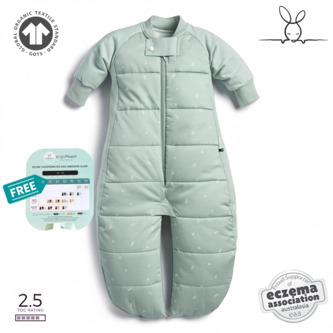 ErgoPouch Υπνόσακος 2 Σε 1 Με Πόδια 2.5 Tog 4-6y Sage